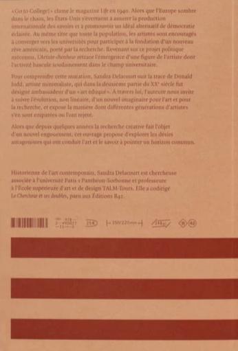 Sandra Delacourt - L’artiste-chercheur Un rêve américain au prisme de Donald Judd