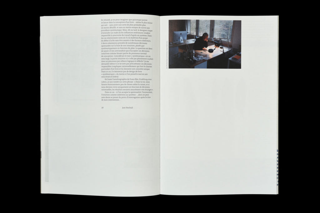 Jost Hochuli - Un design de livre systématique ?
