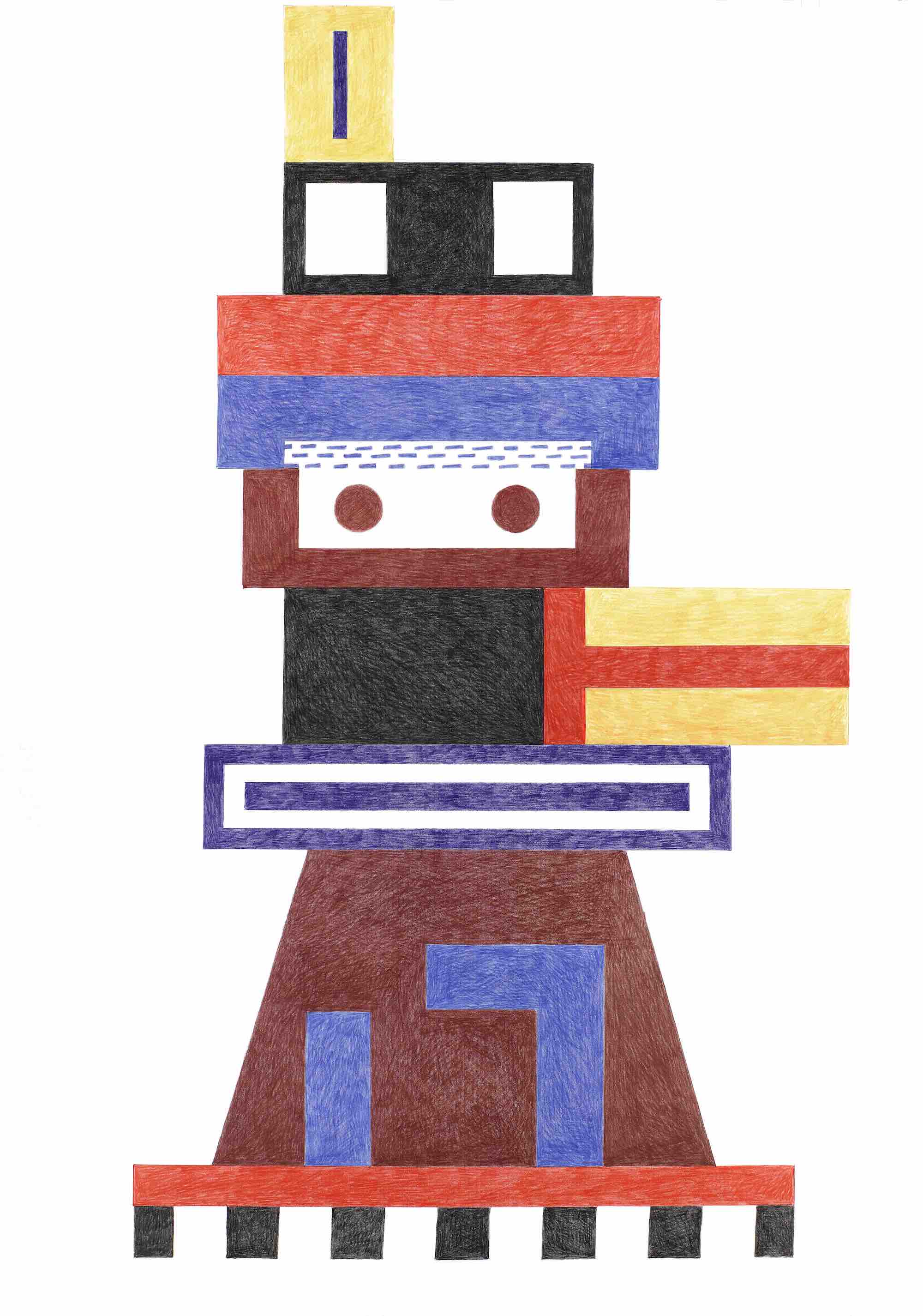 Nathalie Du Pasquier - Composition 1, 2022