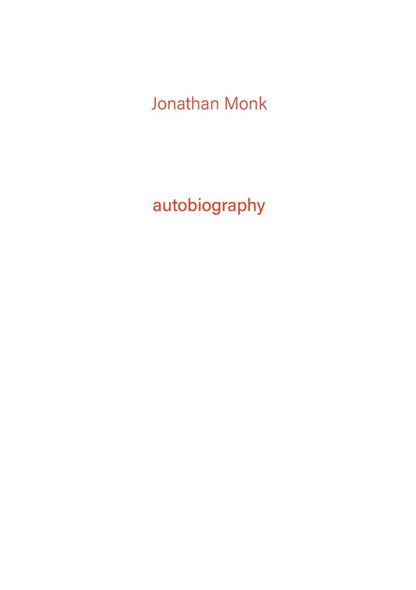 Autobiography - N°4 Jonathan Monk