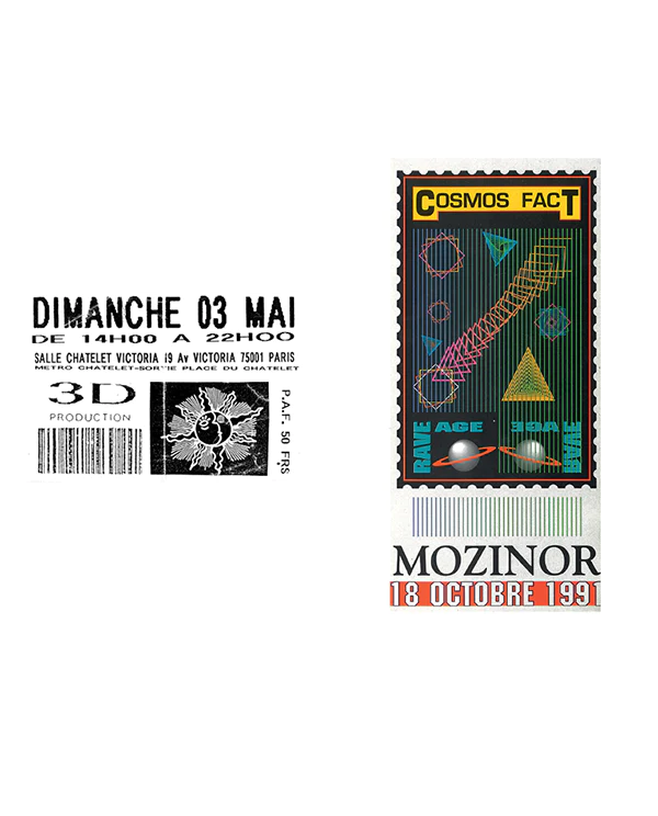 Paris Rave Flyers 1991-1994
