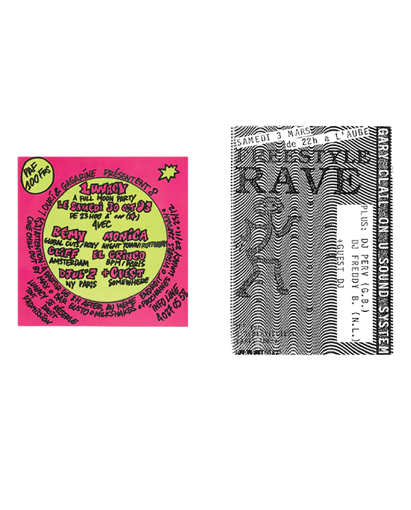 Paris Rave Flyers 1991-1994
