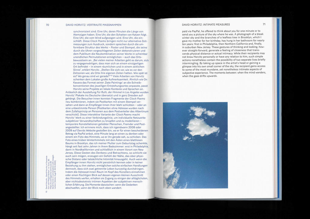 David Horvitz - For Ruth, the sky in Los Angeles